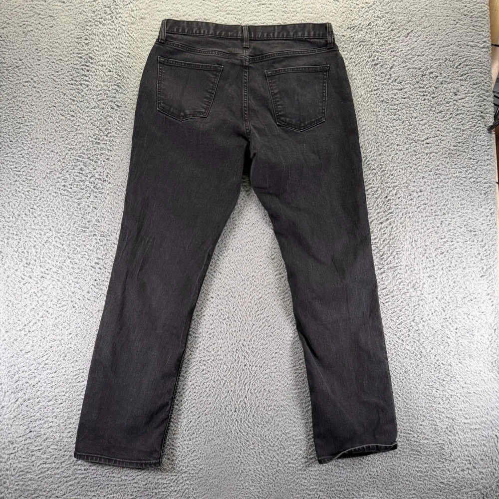 Old Navy Built-In Flex Jeans‎ Mens 34x32 Black Cotton Denim Straight Leg Stretch